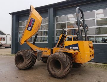 3,5 ton draaibak (Powerswivel) op extra brede banden