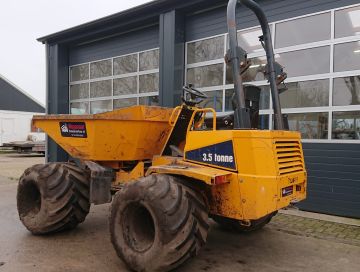 3,5 ton draaibak (Powerswivel) op extra brede banden